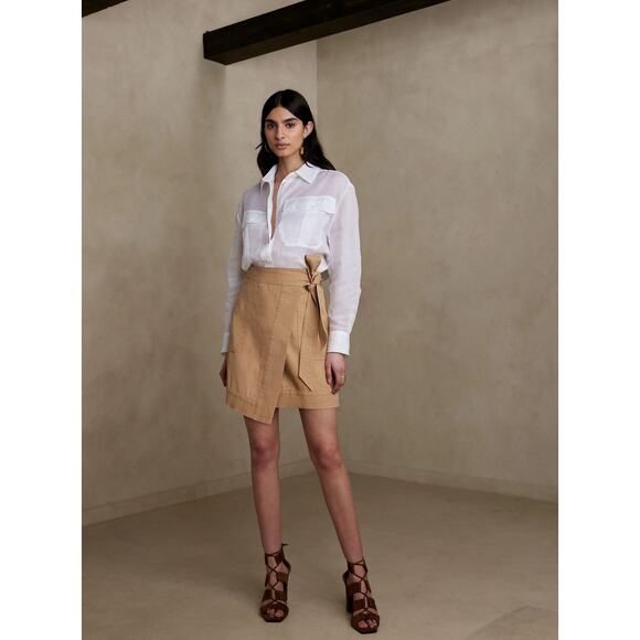 Banana Republic Tan Mini Skirt - Picture 12 of 12